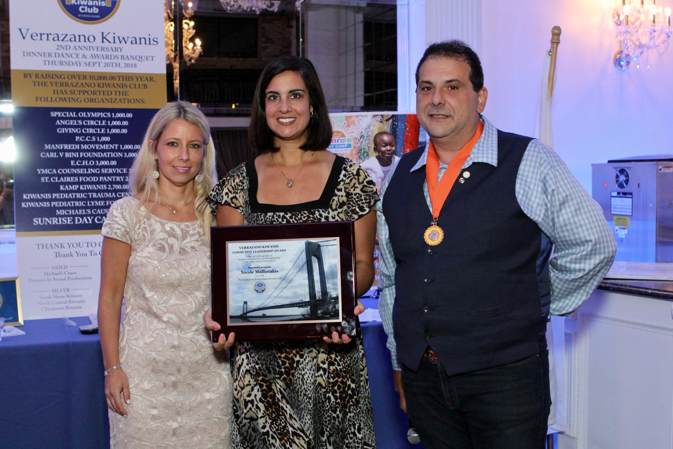 Assemblywoman Nicole Malliotakis (R-Staten Island/Brooklyn) was honored with the Community Leadership