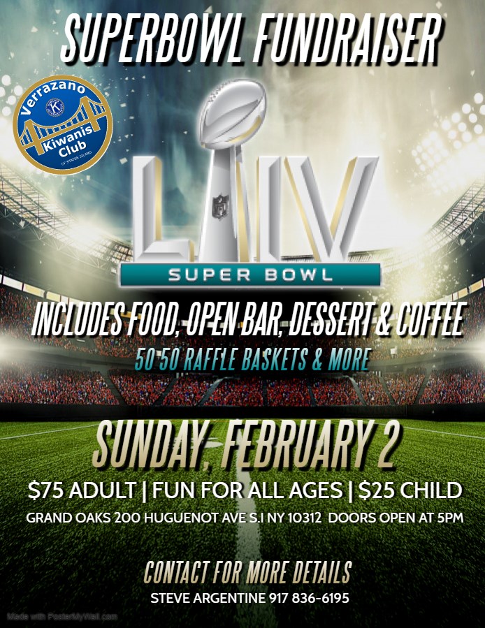 Verrazano Kiwanis Club Hosts a Super Bowl Viewing Party for Charity ...